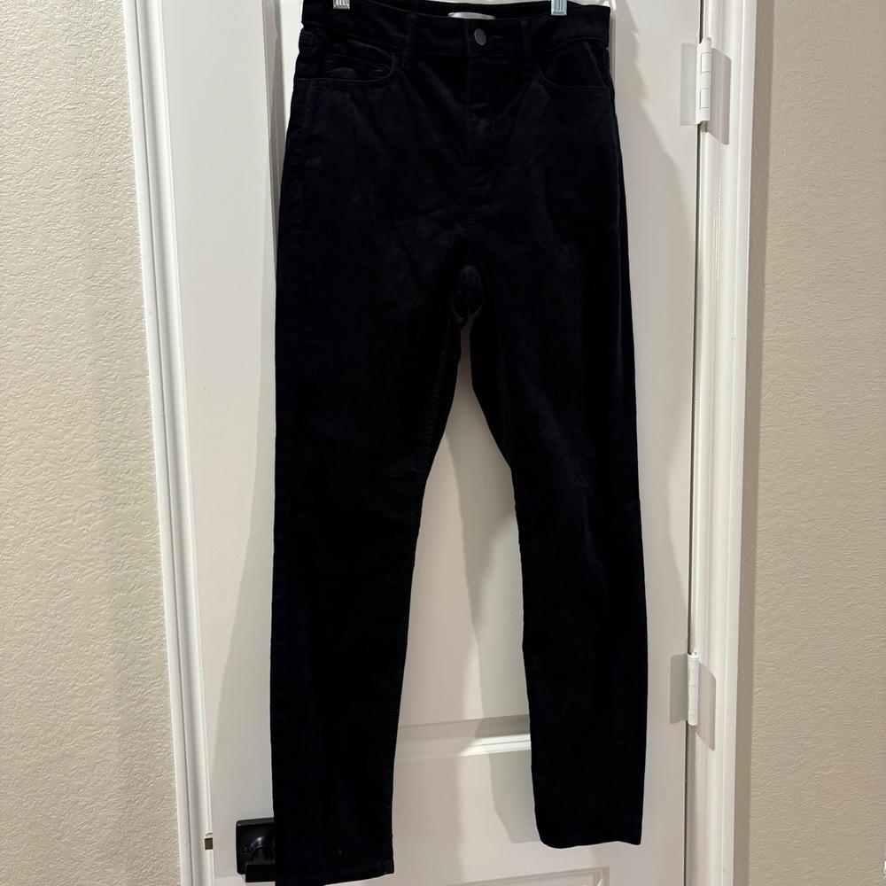 LOFT Women's Black High Waist Pants Size 27/4 Career Casual
